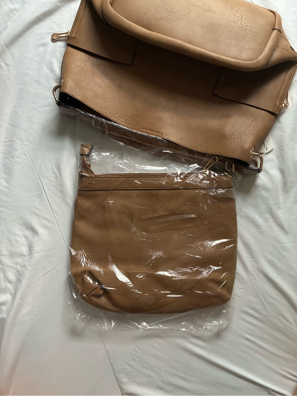 brown tote bag - Picture 3 of 4